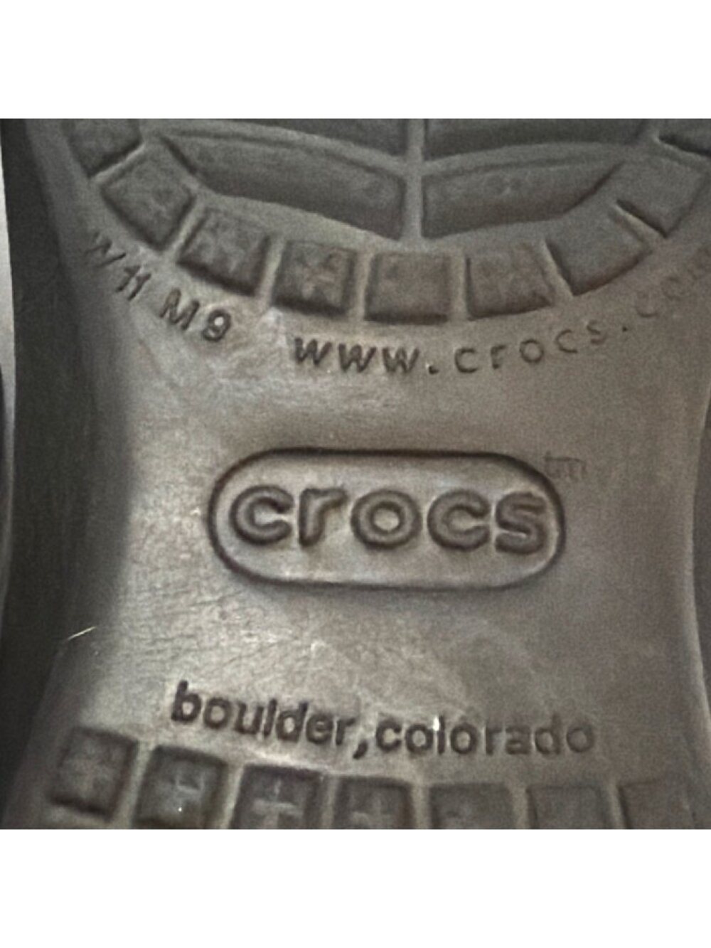 Crocs Black Flip Flops W11 M9 Lightweight Durable Sandals For Men & Women - Picture 5 of 5